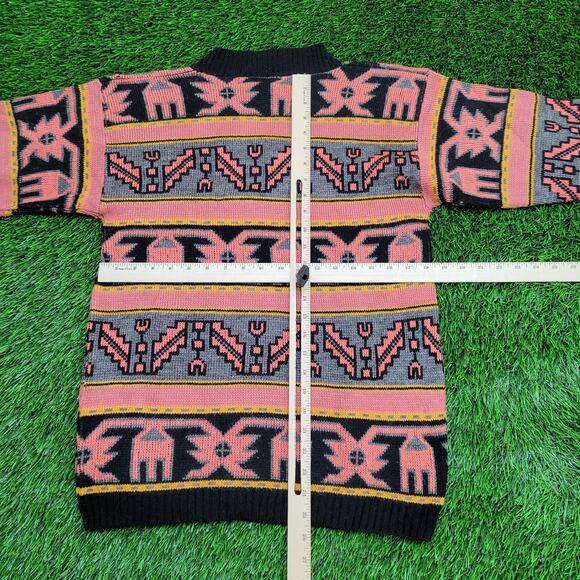 Vintage Tribal Sweater Womens S/M 18x25 USA - Picture 4 of 10